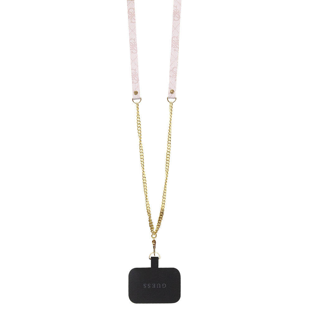 Guess iPhone 15 Pro Orjinal Lisanslı PU Deri Askılı Taşlı Üçgen Logo 4G Desenli Strass Crossbody Telefon Kılıfı - 7 Guess iPhone 15 Pro Orjinal Lisanslı PU Deri Askılı Taşlı Üçgen Logo 4G Desenli Strass Crossbody Telefon Kılıfı - 7